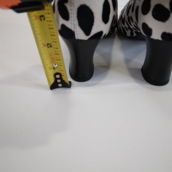 Proxy White and Black Fabric Stretch Animal Print Cowgirl Boots Size 7.5 - Picture 8 of 15